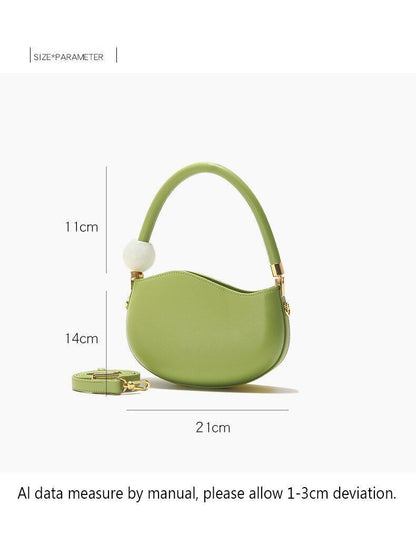 Strap Bag One Shoulder Handbag Crossbody Purse Elegant Shell Shaped 21*14*7*12CM