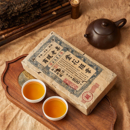 800g Yunnan Chen Nian 1998 Jinhua Old Ban Zhang Pu'er Tea Raw Tea Bricks