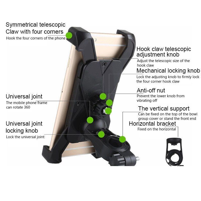 Electric Scooter Phone Holder Road Bike Motorcycle Support Bicycle Accessories