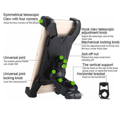 Electric Scooter Phone Holder Road Bike Motorcycle Support Bicycle Accessories