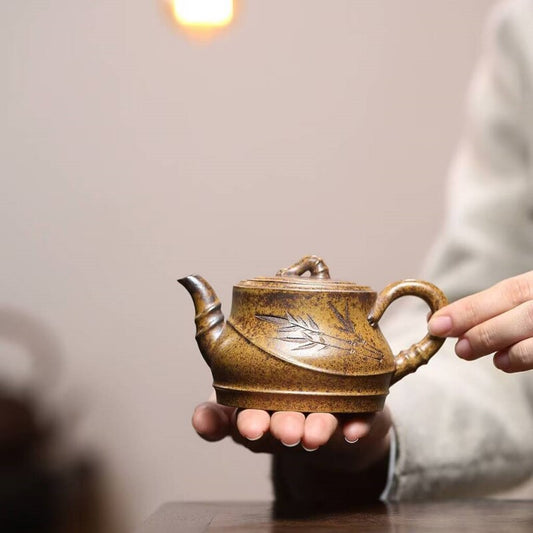 180ml Marked Tea Pot Real Yixing Zisha Duan Clay Pot Original Ore Kungfu Teapots