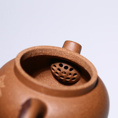 160ml Real Yixing Zisha Duan Clay Tea Pot Handmade Marked Ball Shaped Infuser