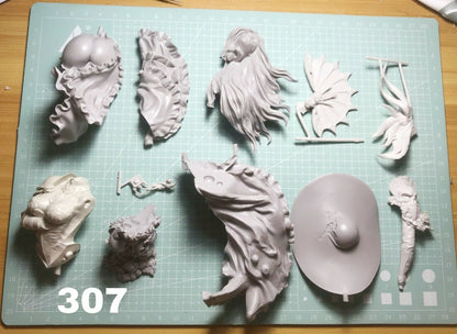 1/9 resin Figures model kit Sexy fantasy female assassin Unassembled Unpainted