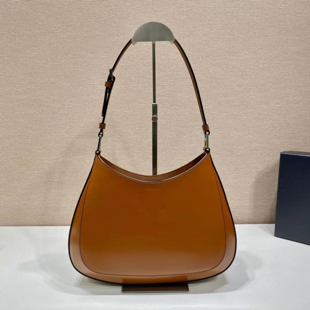 Underarm Bag Classic Style Vintage Shoulder Purse Genuine Leather Polyester Bags