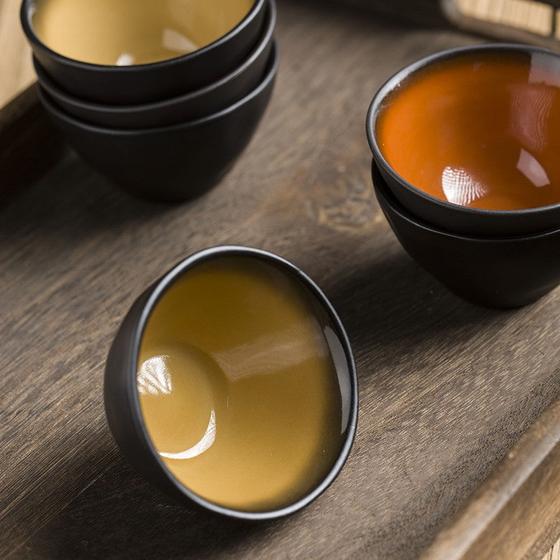 75ML Ceramic Kung Fu Tea Set Without Handle Cup Chinese Aviation Tea Cup Tea Set