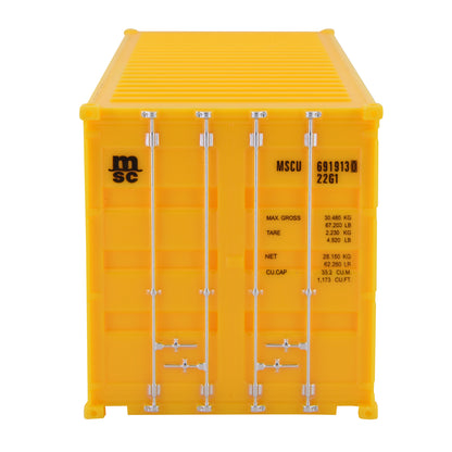 1:35 MSC 20GP Shipping Container Model Plastic Office Home Decorate Toy