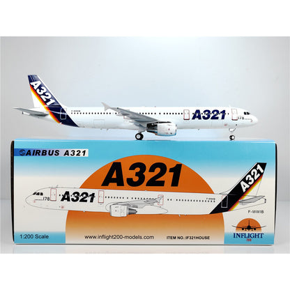 1:200 Inflight Airbus original factory Airbus A321 Diecast Aircraft Model