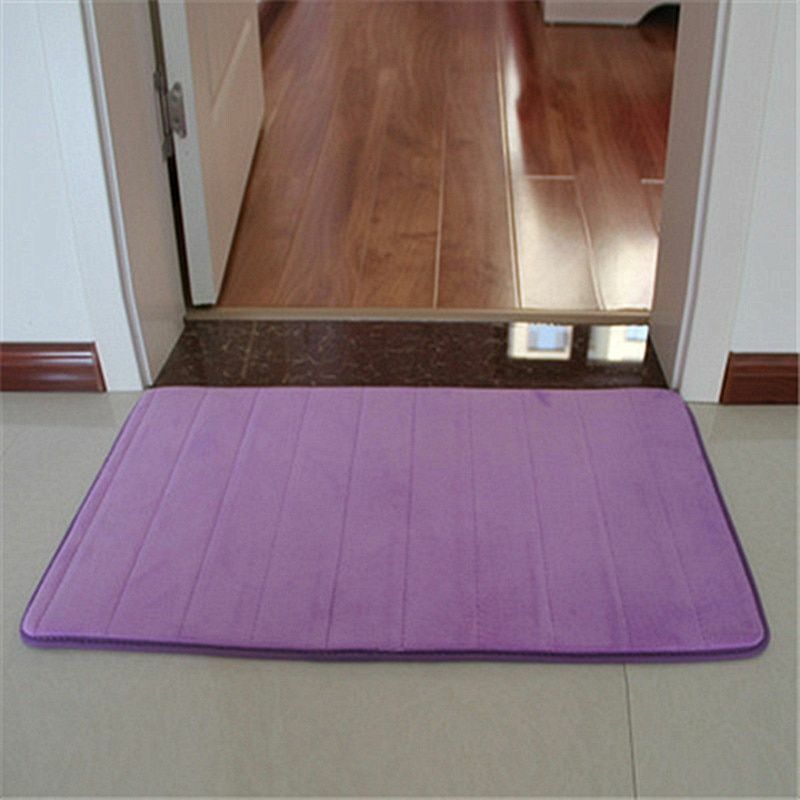 3Pcs/Set Memory Foam Bath Mat Modern Floor Anti-Slip Bathroom Rug Kitchen Carpet