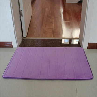 3Pcs/Set Memory Foam Bath Mat Modern Floor Anti-Slip Bathroom Rug Kitchen Carpet