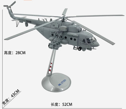 1:48 52CM China Mi-171Sh Military Transport Aircraft Helicopter Diecast Model