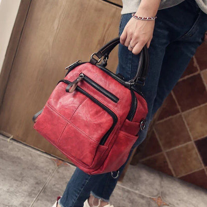 Synthetic Leather Shoulder Bag Casual Handbags Messenger Purse Travelling Pack