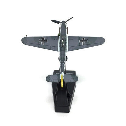 1/72 WW2 BF109 Fighter Aircraft Military Model Diecast Plane Ornament Craft Gift