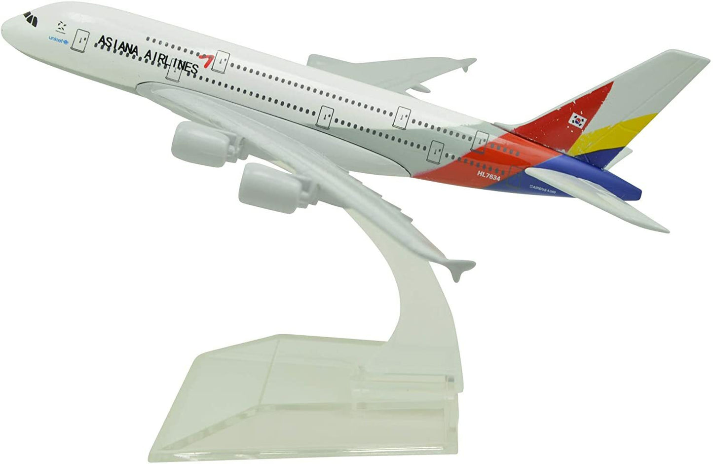 1:400 16cm Air Bus A380 Asiana Airlines Metal Airplane Model Plane Toy Plane