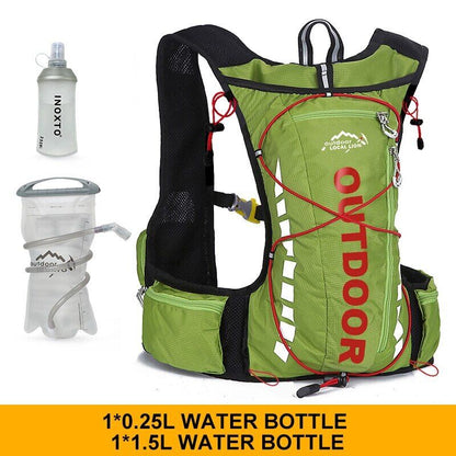 Cycling Backpack Men Women Nylon Bag Hiking Camping 250ml 1.5L Water Bag