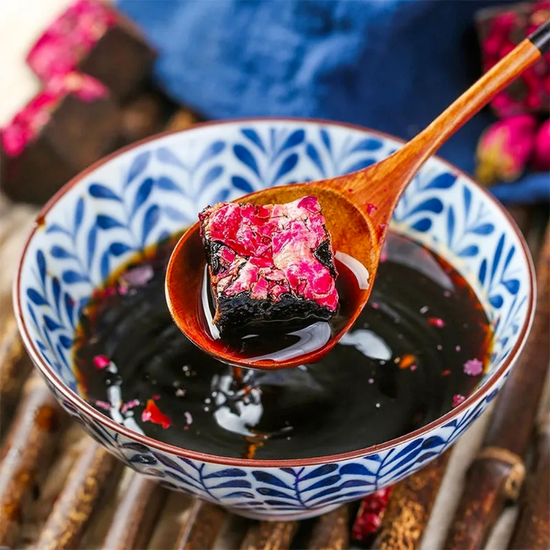 Brown Sugar Rose Ginger Tea 500g 云南黑糖块单独小包装纯老手工调理土红糖正品气血红糖姜茶