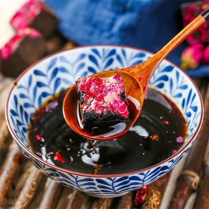 Brown Sugar Rose Ginger Tea 500g 云南黑糖块单独小包装纯老手工调理土红糖正品气血红糖姜茶