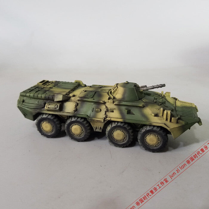1/72 Russian btr-80 wheeled armored vehicle model yellow green camouflage