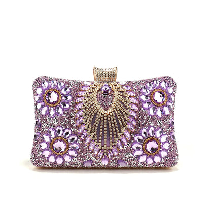 Green Tassel Women Evening Bags Shoulder Handbags For Party Holder Purse