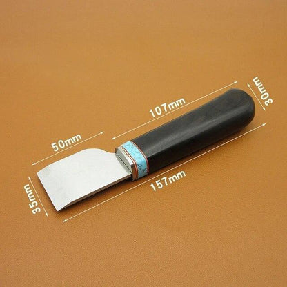 Leather craft cutting Skiver Blade Knife cutter Tools Ebony wooden handle