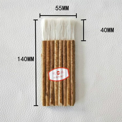 Soft Fleece Line Brush Painting Installation Brush Scrub Brush Bamboo Paint Brush -