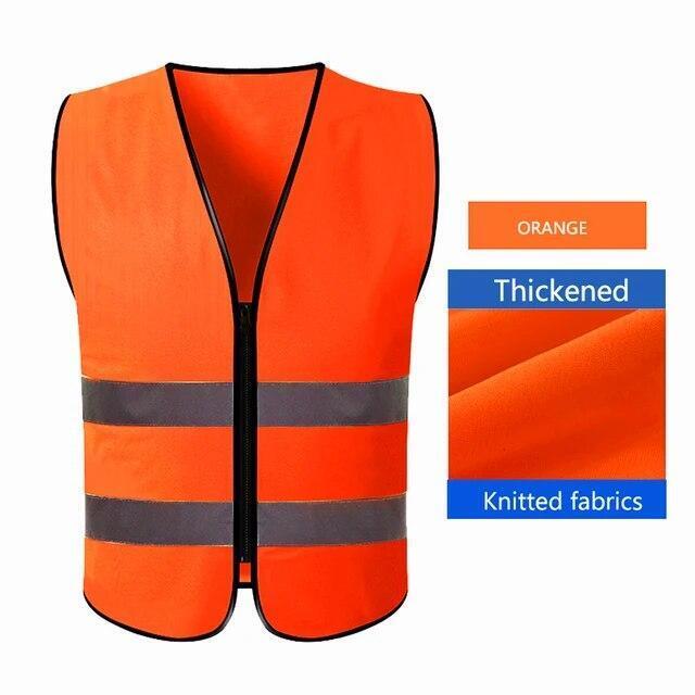 Safety Vest Reflective with Tool Pockets Construction Hi Vis Work Uniform