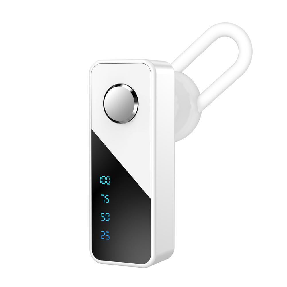 Bluetooth 5.2 Earpiece Wireless Headset Driving Trucker Earbuds Noise Cancelling