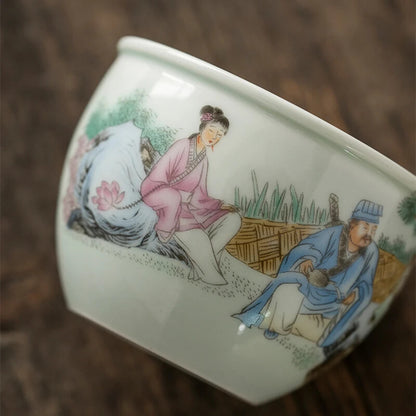 China Eight Immortals Teacup Ceramic Antique Cup Beautiful Teacup Teacup Cup Tea
