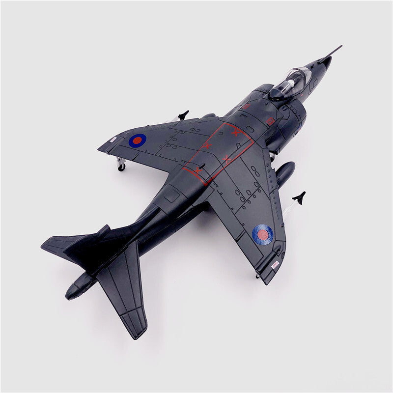AMER British 1982 BAE Sea Harrier mar FRS MKI Navy Blue 1/72 diecast model plane