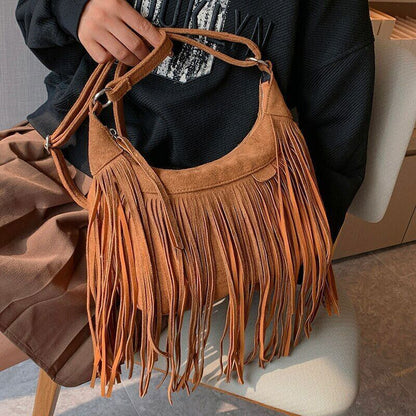 Tassel Bucket Bag Small Crossbody Bags for Women Party Bags Handbags