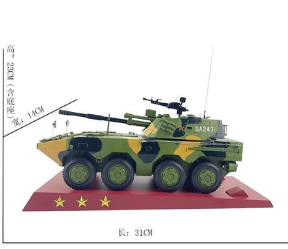 1:30 31CM PLL-09 122mm Wheeled Self-propelled Howitzer Diecast Armor Model
