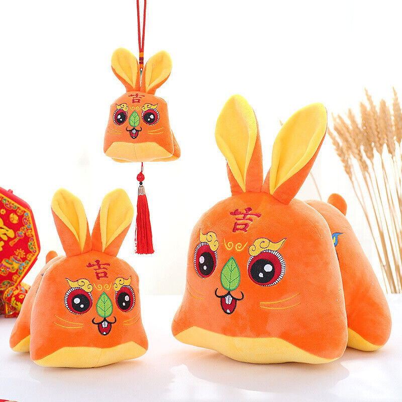 Rabbit Year Spring Festival Cute Doll Zodiac Plush Toy Chinese Traditional Gifts