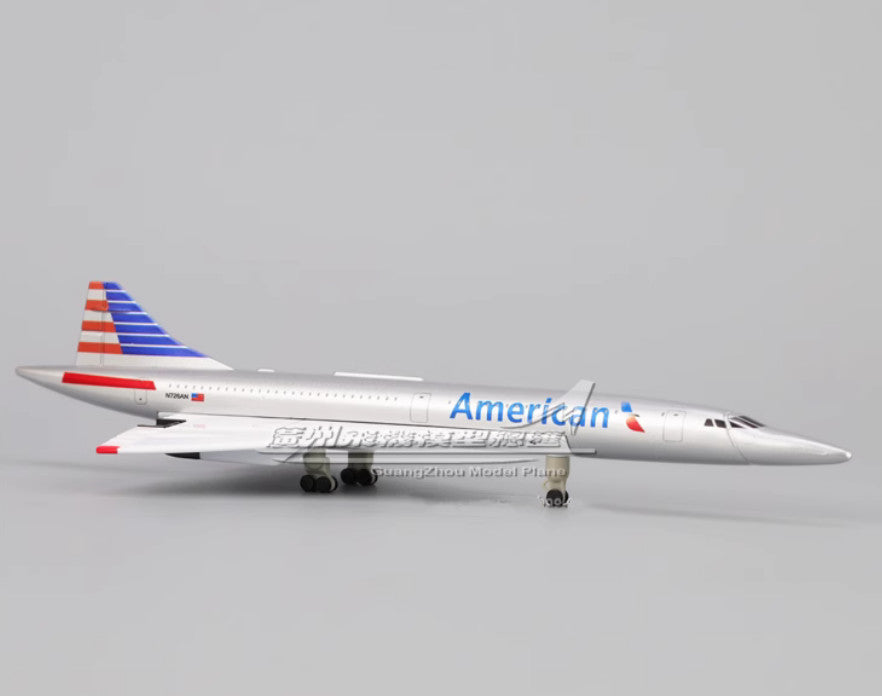 20CM American Concorde Commercial Plane Airplane Diecast Metal Aircraft Model