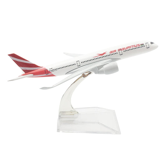 1：400 16cm A350 Air Mauritius Airplane Model Alloy Simulation Plane Bar Decor b