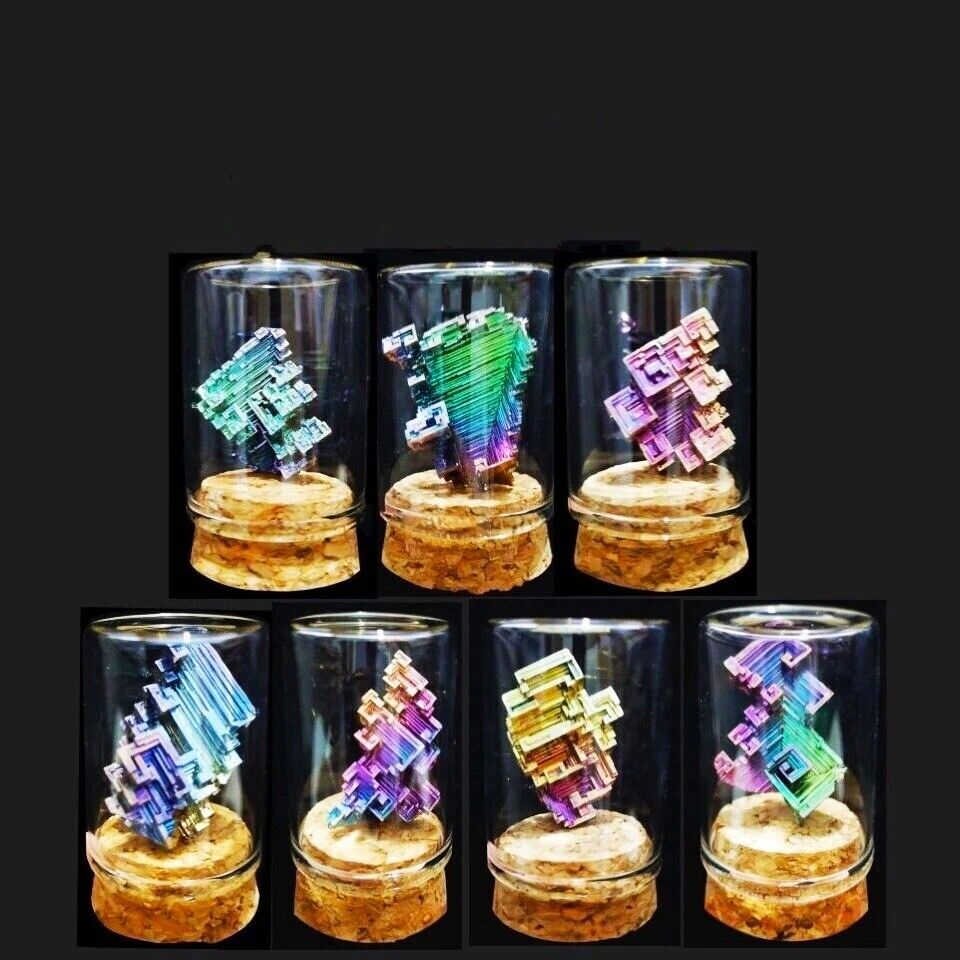 Crystal Mineral Rough Specimen Natural Bismuth Metal Ore Stones Decoration 5-30g