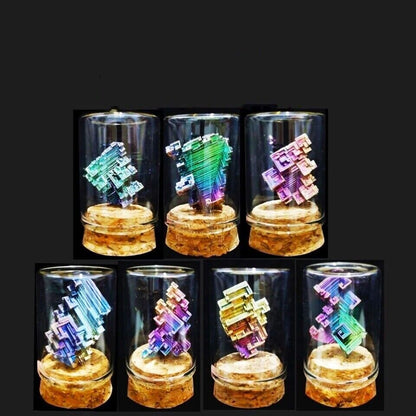 Crystal Mineral Rough Specimen Natural Bismuth Metal Ore Stones Decoration 5-30g