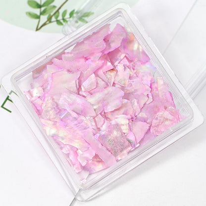 Nail Art Decor 3D Irregular Abalone Natural Sea Shell Stones DIY Accessory 1 Box