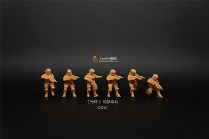 1/72Resin Figure model Modern paratrooper ODST High-precision 3D Soldier