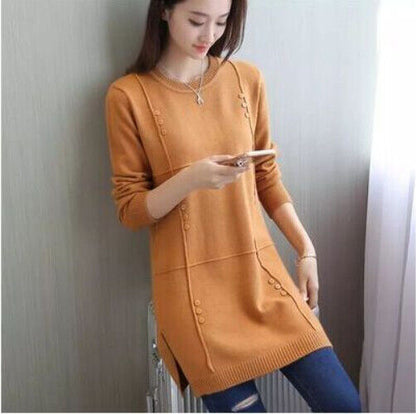 Autumn Winter Women Sweater Pullover Knitwear Sweater O-neck Sweater Clothes