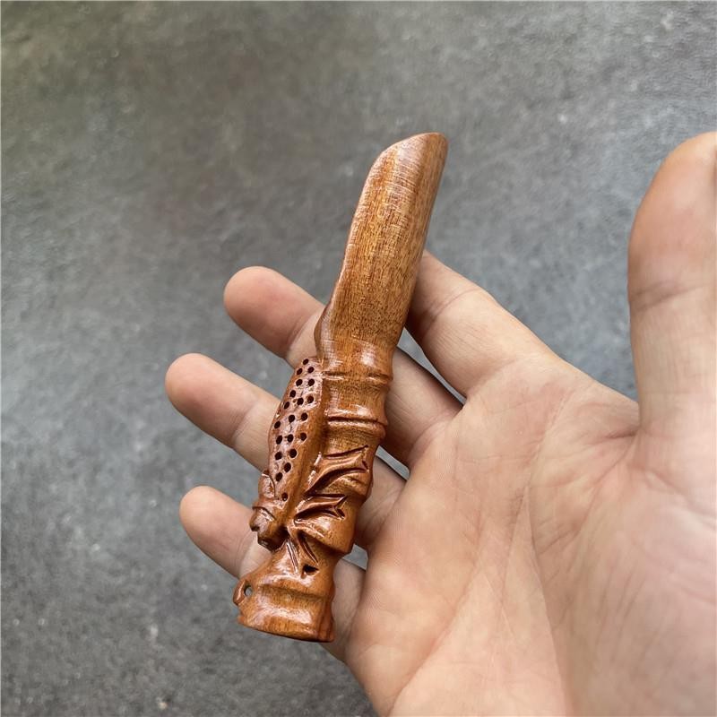 Laos Rosewood Carved Tea Spoon Tea Shovel Short Handle Tea Accessory Carrying