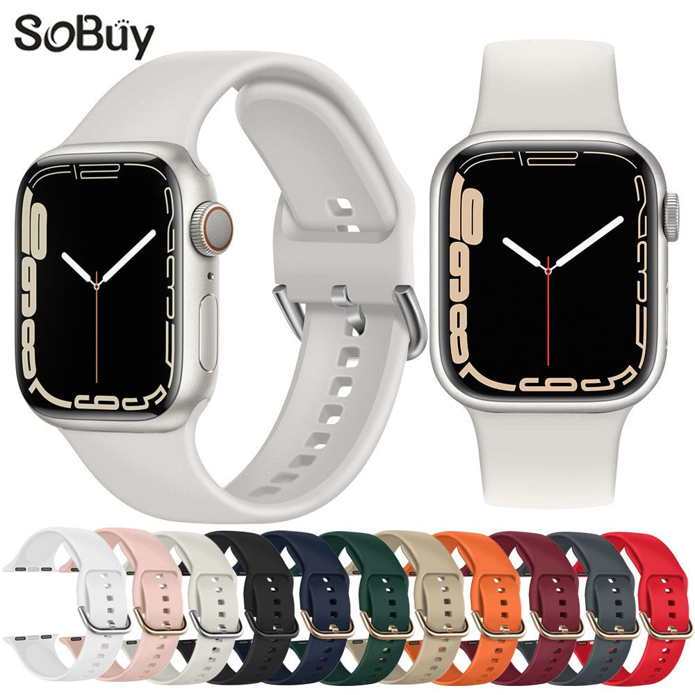 Suitable for Apple Watch 10 Ultra 2 Silicone Strap iWatch9 Strap Apple Watch
