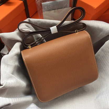 Genuine Leather Bag Women's Top Shoulder Bag Crossbody Square Bag