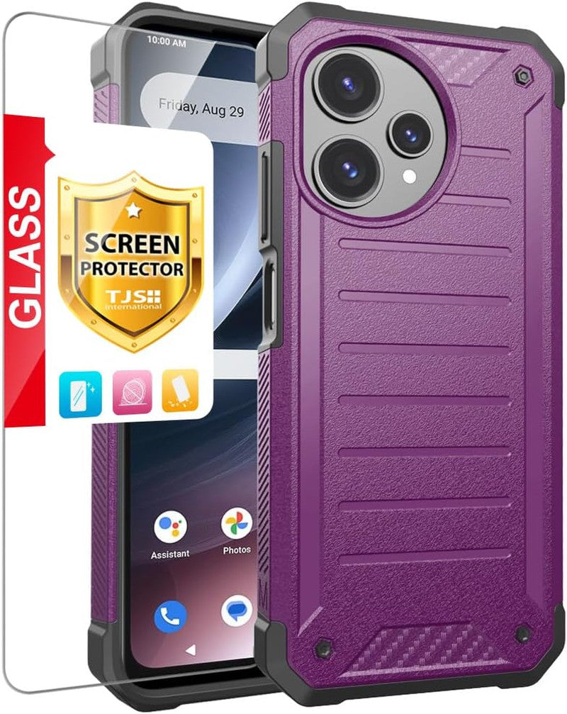 Compatible with Cricket Icon plus 2026 Case, AT&T Verge 2 5G Case, with Tempered