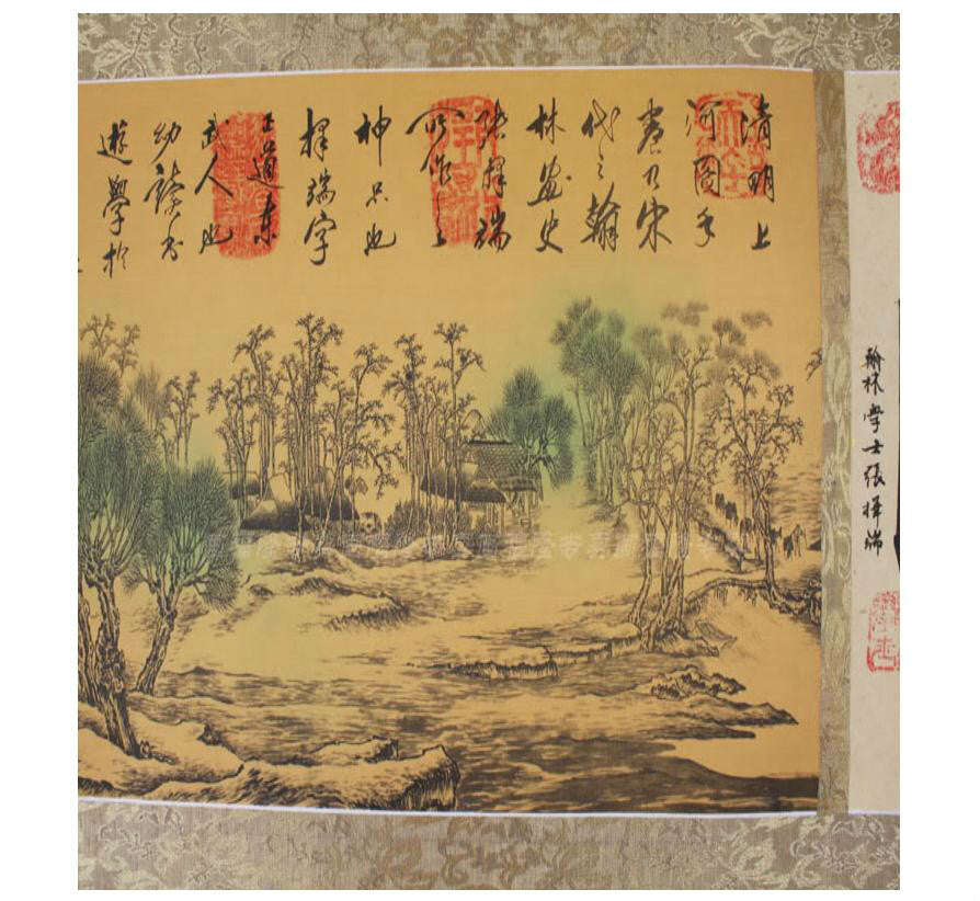 400x35cm Along the River During the Qingming Festival Qīngmíng Shànghé Tú copy