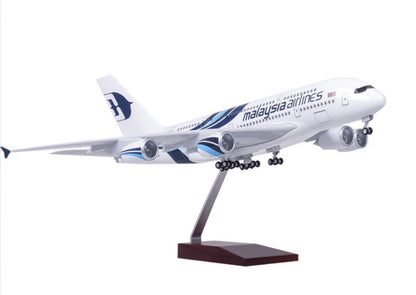 46CM 1:160 Malaysia Airlines AIRBUS A380 Airplane Landing Gear Resin Plane Model