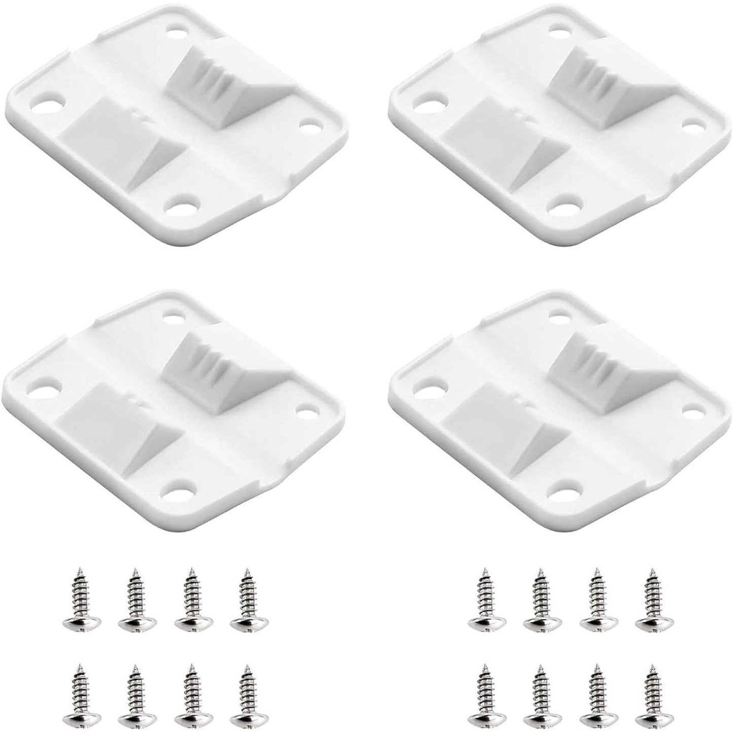 4PC Durable White Cooler Hinges & Screws Replacement Kit For Coleman 40+ Models
