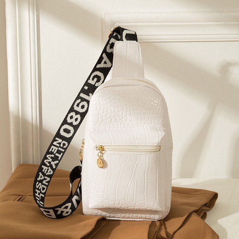 Polyester Bag Fashion Simple Crossbody Printed Chest Bag Set Shoulder Purse 1 PC