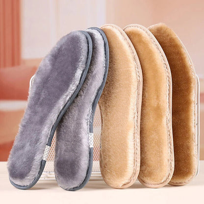 Warm Heated Insole Fur Thermal Felt Thicken Men Women Winter Breathable Shoe Pad
