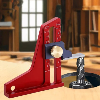 Woodworking Height Gauge Aluminum Alloy Depth Measuring Tool Router Saw Table