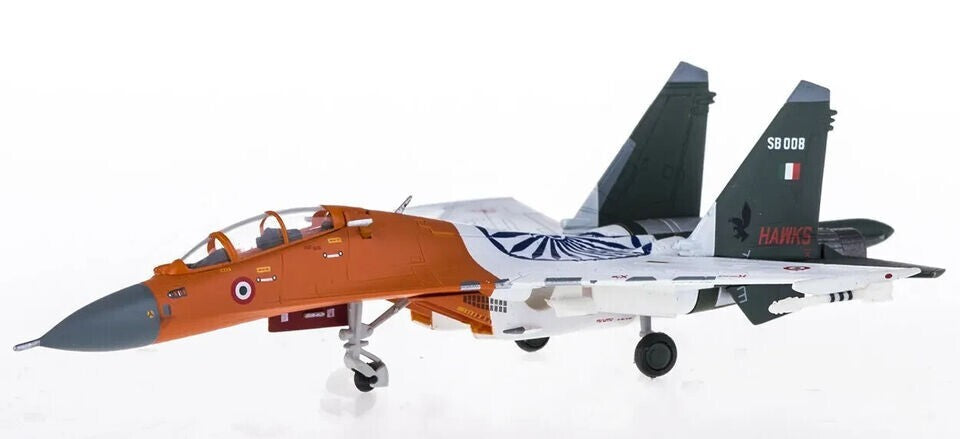 1:200 Hogan IAF Sukhoi Su-30MK-I HAWKS Military Airplane Diecast Aircraft Model
