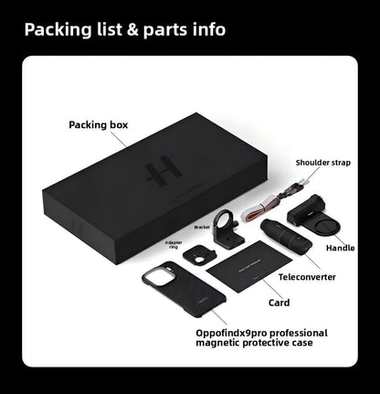 OPPO Find X9 Pro Hasselblad Imaging Kit – Teleconverter, Handle, Shoulder Strap